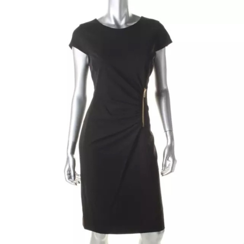 NWT*JONES NEW YORK Black Gathered Dress